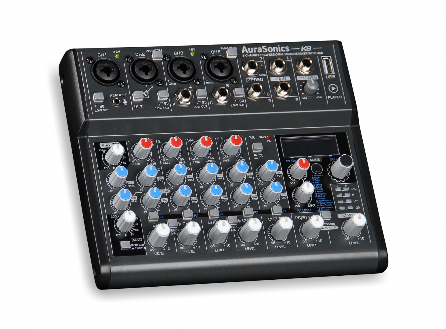 AuraSonics K8 компактный микшерный пульт в Чебоксарах