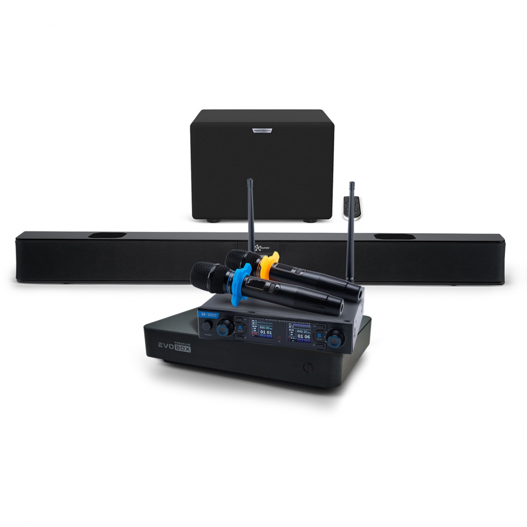 Hi-End караоке-система EVOBOX Premium + EvoSoundBar (саундбар с караоке) в Чебоксарах