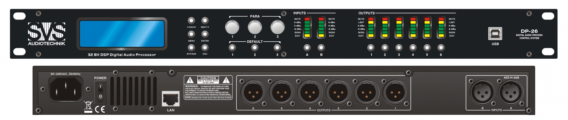 SVS Audiotechnik DP-26 Цифровой процессор: 2 входа 6 выходов в Чебоксарах