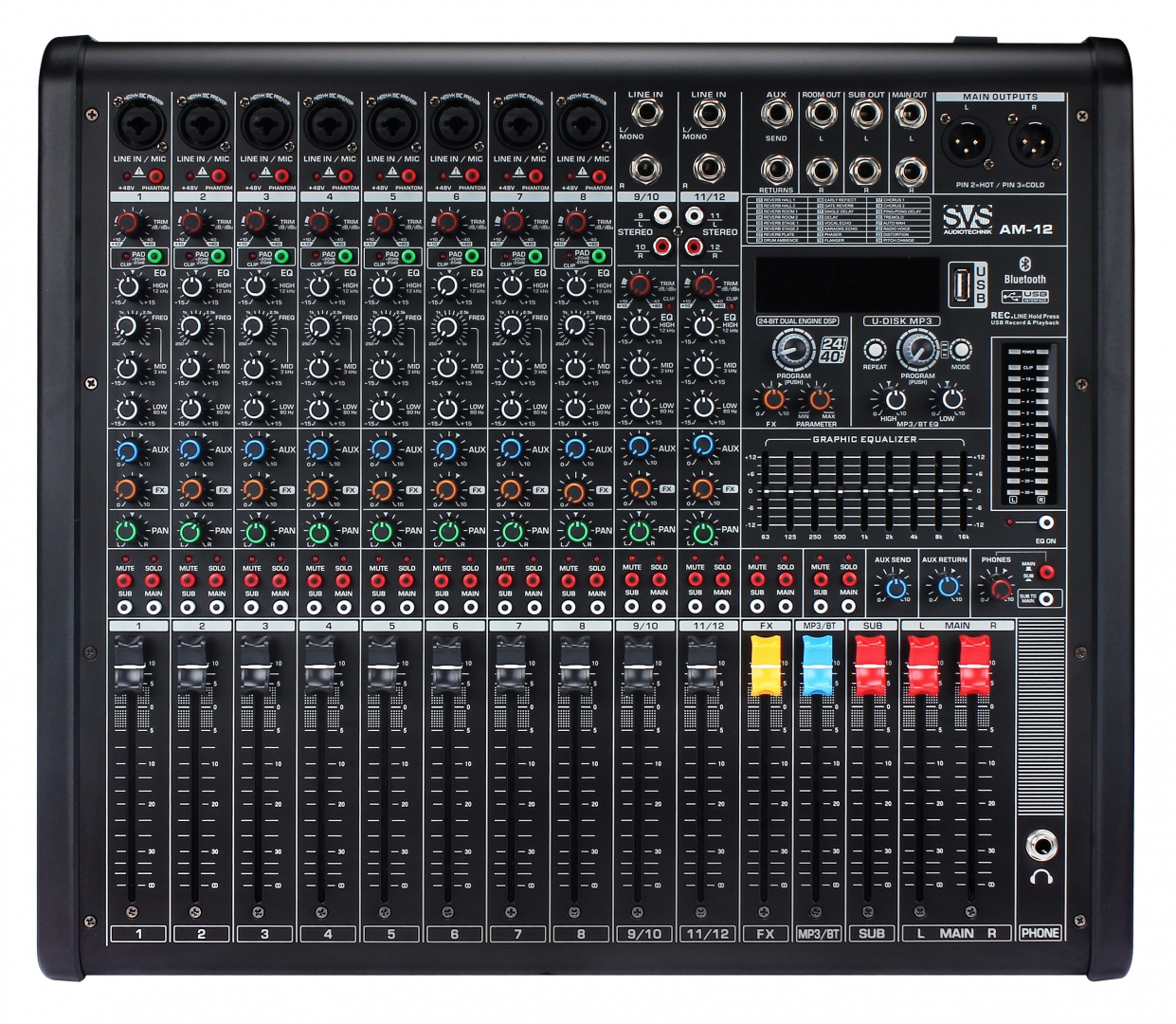 SVS Audiotechnik mixers AM-12 Микшерный пульт аналоговый, 12-канальный в Чебоксарах