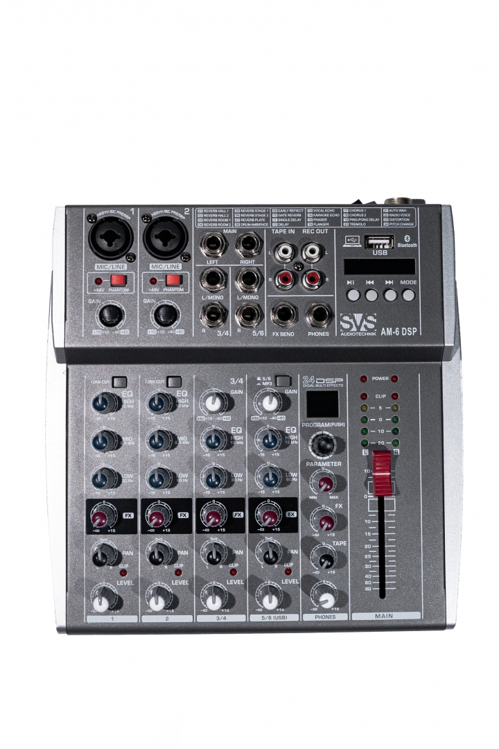 SVS Audiotechnik mixers AM-6 DSP Микшерный пульт аналоговый, 6-канальный SVS Audiotechnik mixers в Чебоксарах