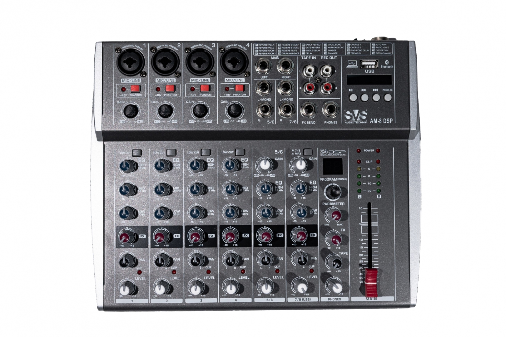 SVS Audiotechnik mixers AM-8 DSP Микшерный пульт аналоговый, 8-канальный в Чебоксарах